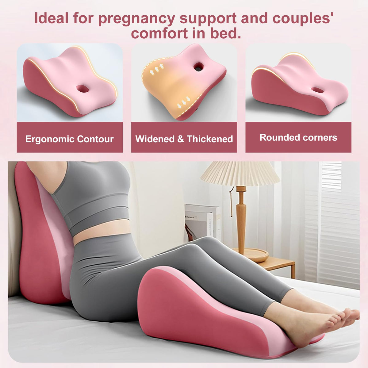 KUNYOS Couples Butt Cushion for Pregnant Women Furniture Pillow Pillowcase Suitable for Home Use, Ideal for Sitting and Lying