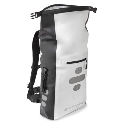 Ettore Cycling Rucksack 100% Waterproof Dry Bag 30L - Black/White - Sonar
