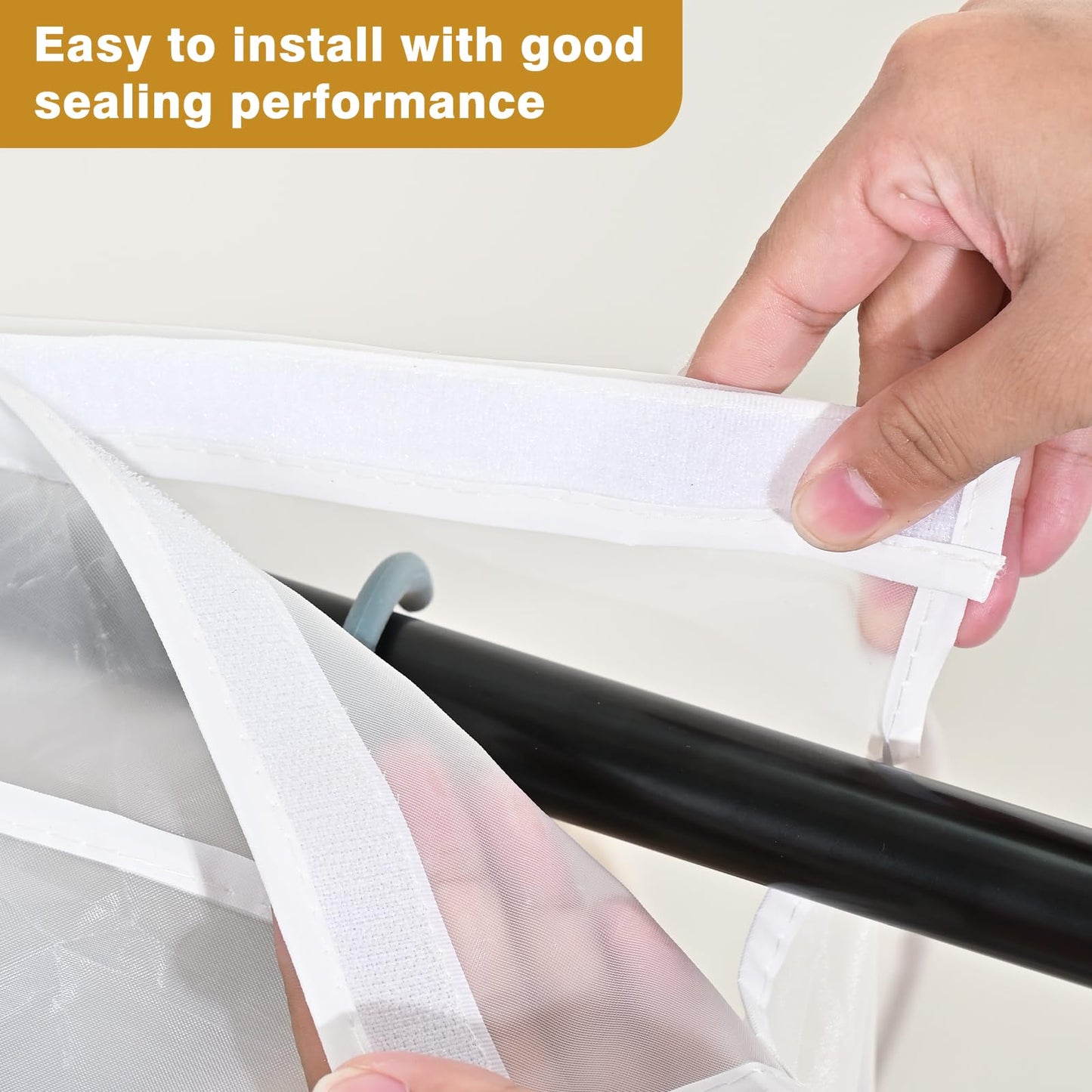 ZWMYF Garment Clothes Dustproof Clothes Rail Cover Storage Bag, PEVA Dustproof Wardrobe Hanging Protector Rack Organizer with Full Zipper