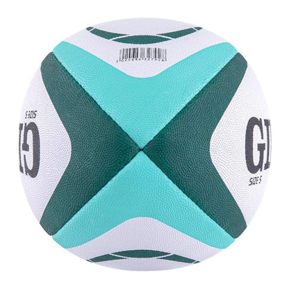 Gilbert Atom Rugby Ball [Each] ? GREEN ? SIZE 5 ? Conforms to World Rugby specifications