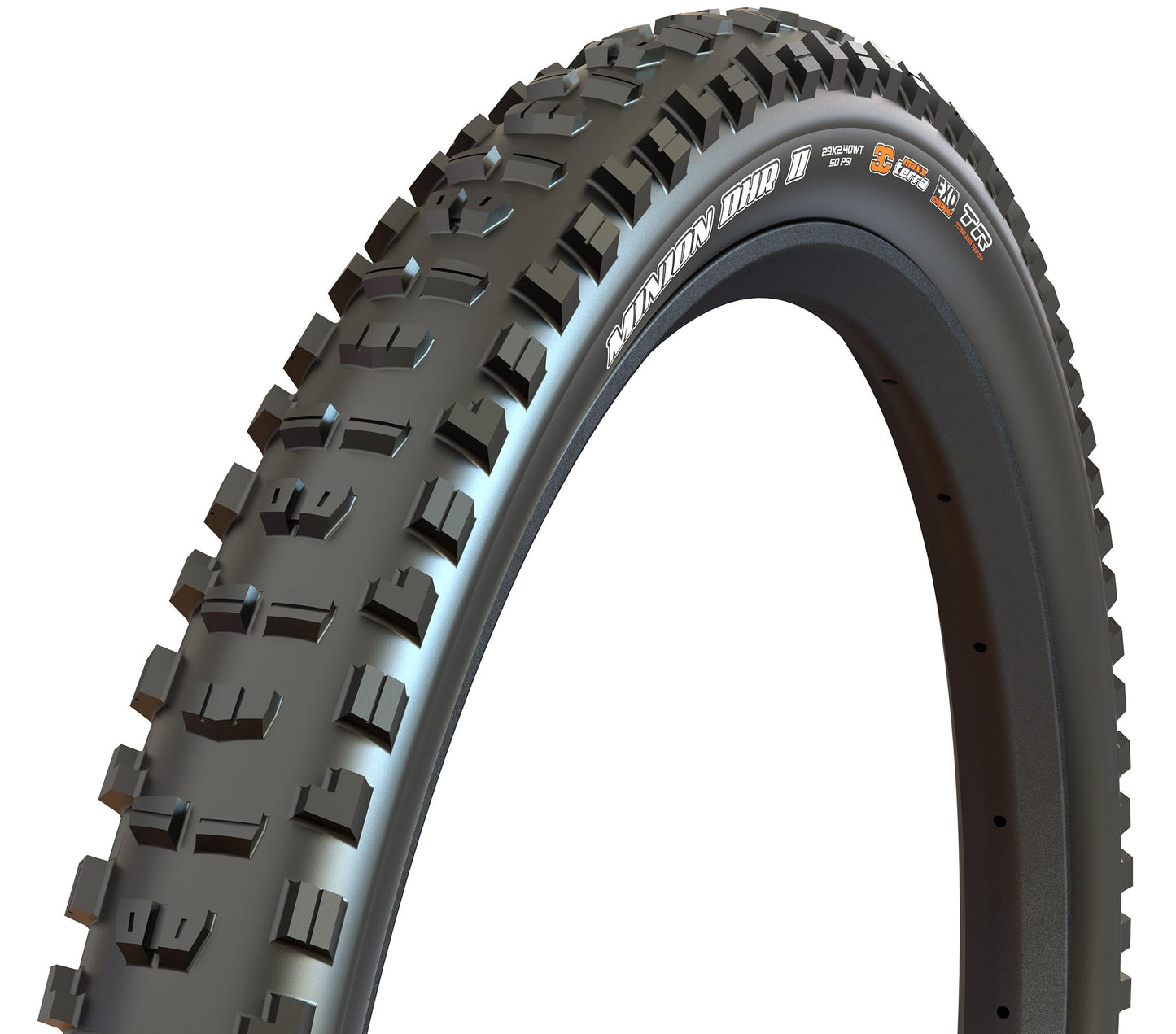Maxxis Minion DHR II 27.5 x 2.40 120 TPI Folding 3C Maxx Grip TR/DD Black Mountain Bike Cycling Tire