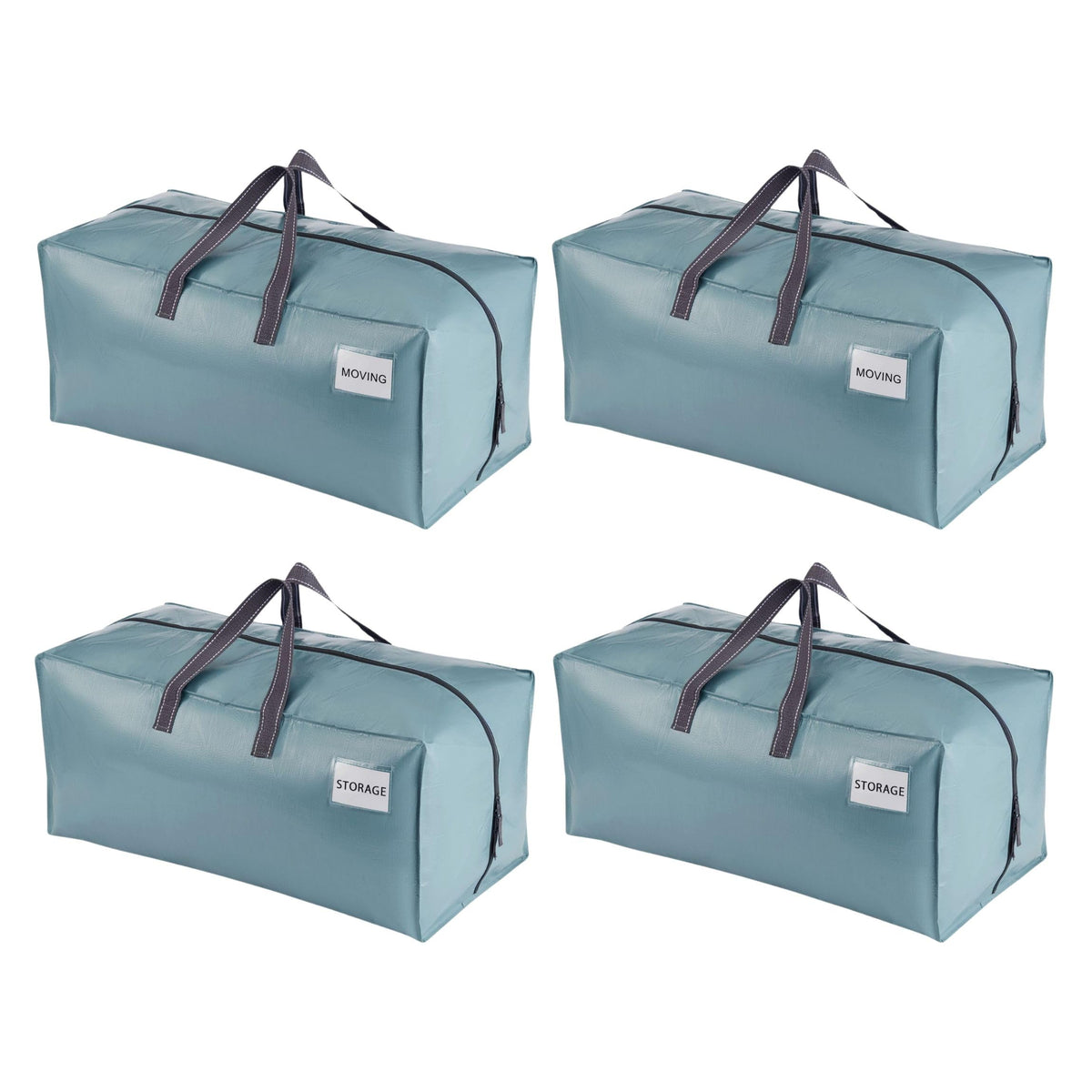 VENO 4 Pack Heavy-Duty Extra Large Moving Bags W/Backpack Straps, Moving House Essentials, Clothes Storage, Packing, Laundry Bags