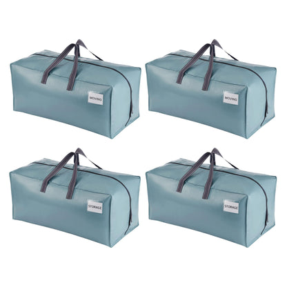 VENO 4 Pack Heavy-Duty Extra Large Moving Bags W/Backpack Straps, Moving House Essentials, Clothes Storage, Packing, Laundry Bags