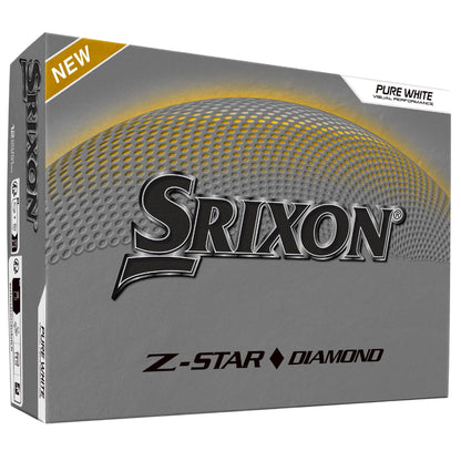 Srixon Z-STAR DIAMOND 3 - High Performance Golf Ball | Maximum Distance & Reduced Spin | FastLayer DG Core 2.0 | Spin Skin+ Cover | Exceptional