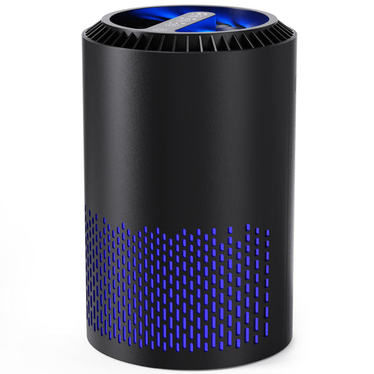 AROEVE Air Purifiers for Bedroom and Home, 7W Air Purifier with 22dB Seep Mode H13 HEPA Filter Smoke Pollen Dander Hair Smell Air Cleaner with Speed