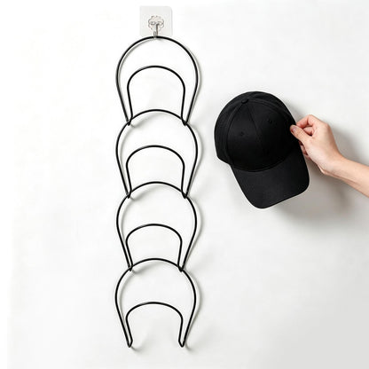 UNGFEI 10 Pack Hat Rack Hanger - Wall & Door Hats Holder with Hanging Hooks, for Baseball Caps, Scarves, Towels torage Solution