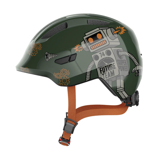 ABUS Smiley 3.0 children's helmet - bike helmet with a low fit, child-friendly designs and space for a pigtail - for girls and boys