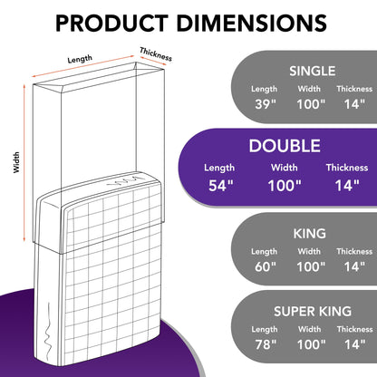 Mattress Bag for Moving and Storage, 5 Mil Heavy Duty Bed Mattress Cover, Mattress Protector Super Thick and Tear Resistant (Double)