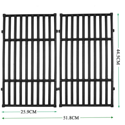 WELL GRILL 44.5 CM 7637 Cooking Grate BBQ Gas Grills Grids Cast Iron Outdoor Barbecue Replacement Parts for Weber Spirit 200 Serie, Spirit E-210,