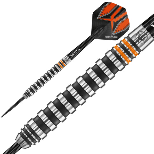 WINMAU Darts Fury 22g Tungsten Darts Set with Prism Flights & Vecta Shafts - Professional High-Performance for Precision, Accuracy, Durability &