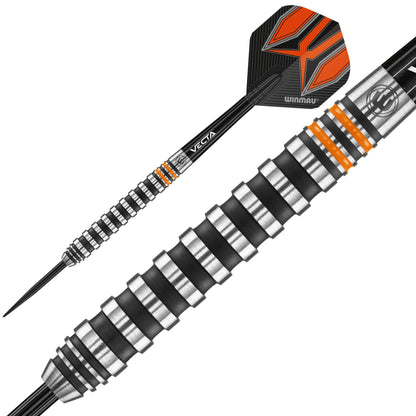WINMAU Darts Fury 24g Tungsten Darts Set with Prism Flights & Vecta Shafts - Professional High-Performance Precision, Accuracy, Durability & Control