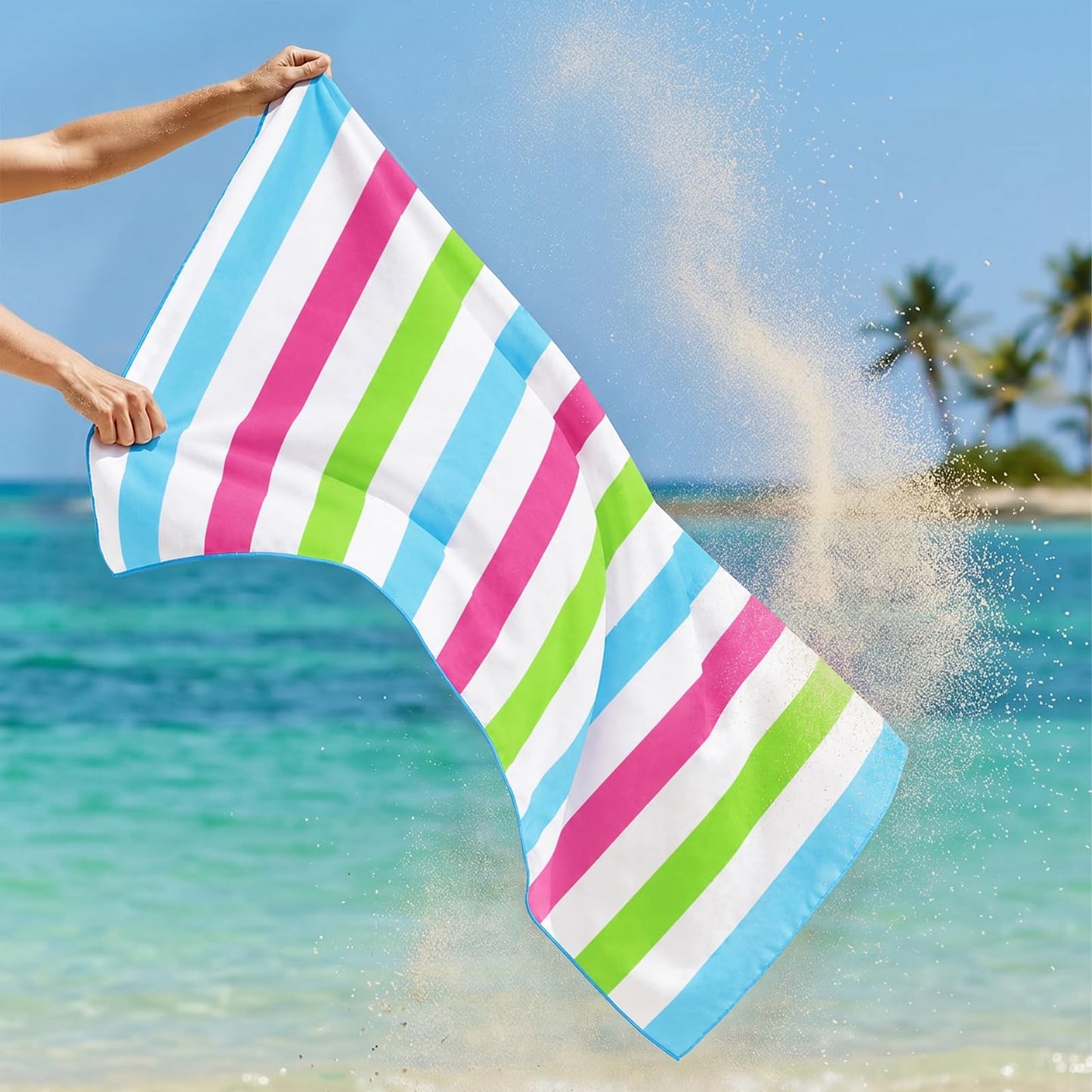 Exclusivo Mezcla Large Microfiber Quick Dry Beach Pool Towel, 152x76 cm