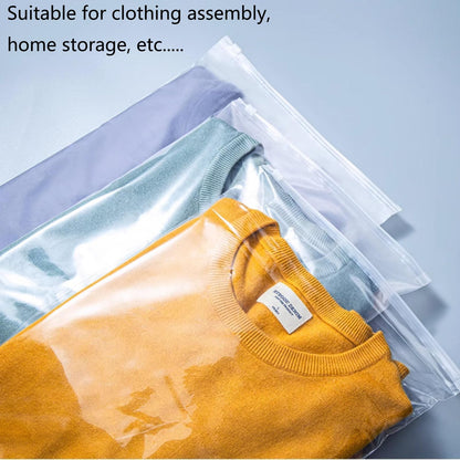 ATB-Foger 30Pcs Travel Clothes Storage Bags Clear Zip Lock Clothes Bags Resealable Large Plastic Luggage Pouch For Cloth, Storage