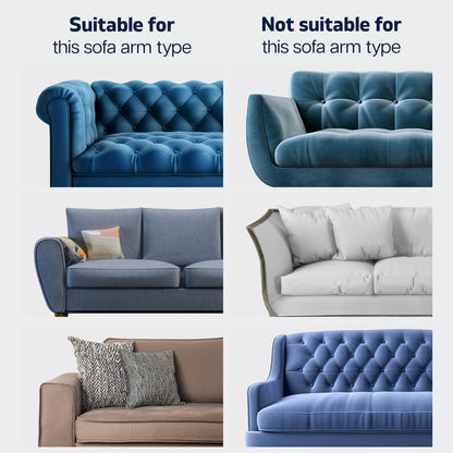 Sofa Arm Tray, Foldable Couch Tray Wooden Armrest Tray, Sofa Tray & Organiser for Drinks, Snack, Magazine, and Remote (Bamboo Wood)