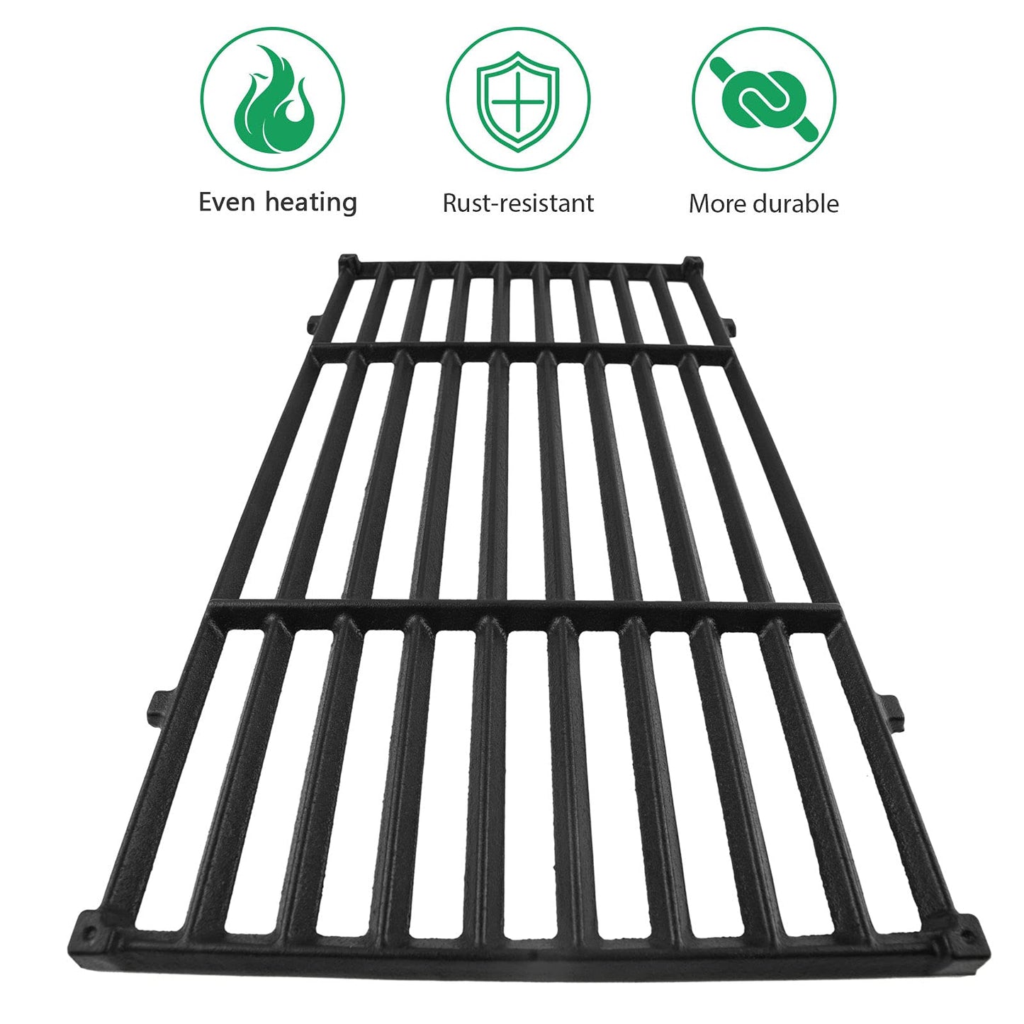 WELL GRILL 44.5 CM 7637 Cooking Grate BBQ Gas Grills Grids Cast Iron Outdoor Barbecue Replacement Parts for Weber Spirit 200 Serie, Spirit E-210,