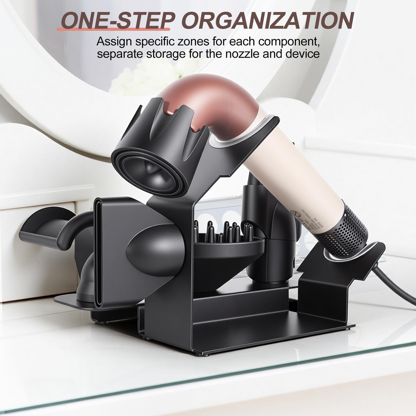 Affogato Hair Dryer Holder Stand Compatible with Dyson Supersonic r