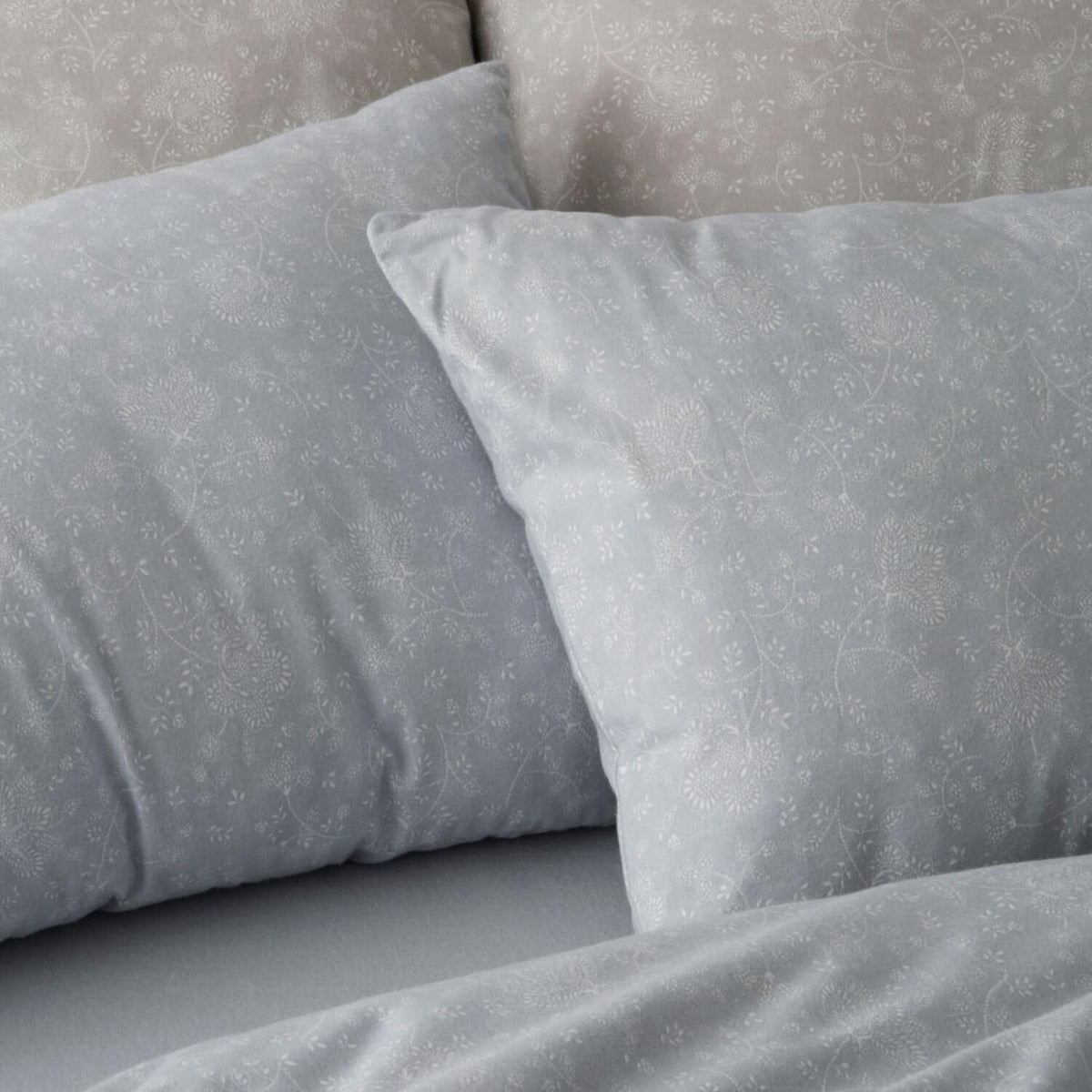 Burrito Blanco Cotton Flannel Sheets, Blue, Ancho de 135 cm
