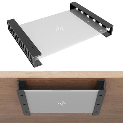sciuU Under Desk & Wall Mount Holder for Laptop Keyboard TV Box Modem