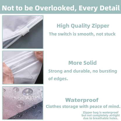 20pcs Travel Storage Set - Reusable Ziplock Bags, Clothes & Shoes Bags for Travel, Maternity & Hospital Use (5 Sizes)