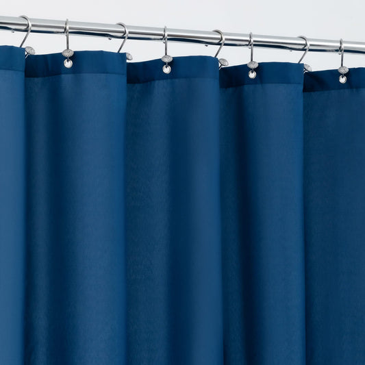 ALYVIA SPRING Waterproof Fabric Shower Curtain Liner - Soft & Light-Weight Cloth Shower Liner, 3 Bottom Magnets, Hotel Quality & Machine Washable -