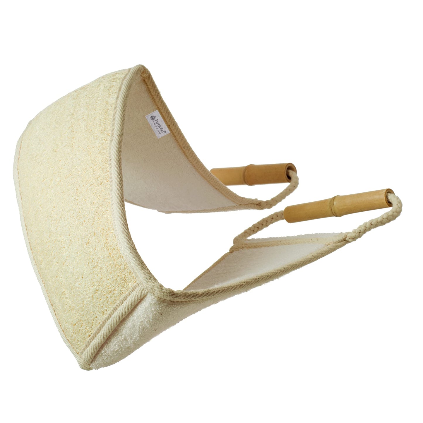 Hydrea Bamboo & Loofah Back Exfoliator-Wrap