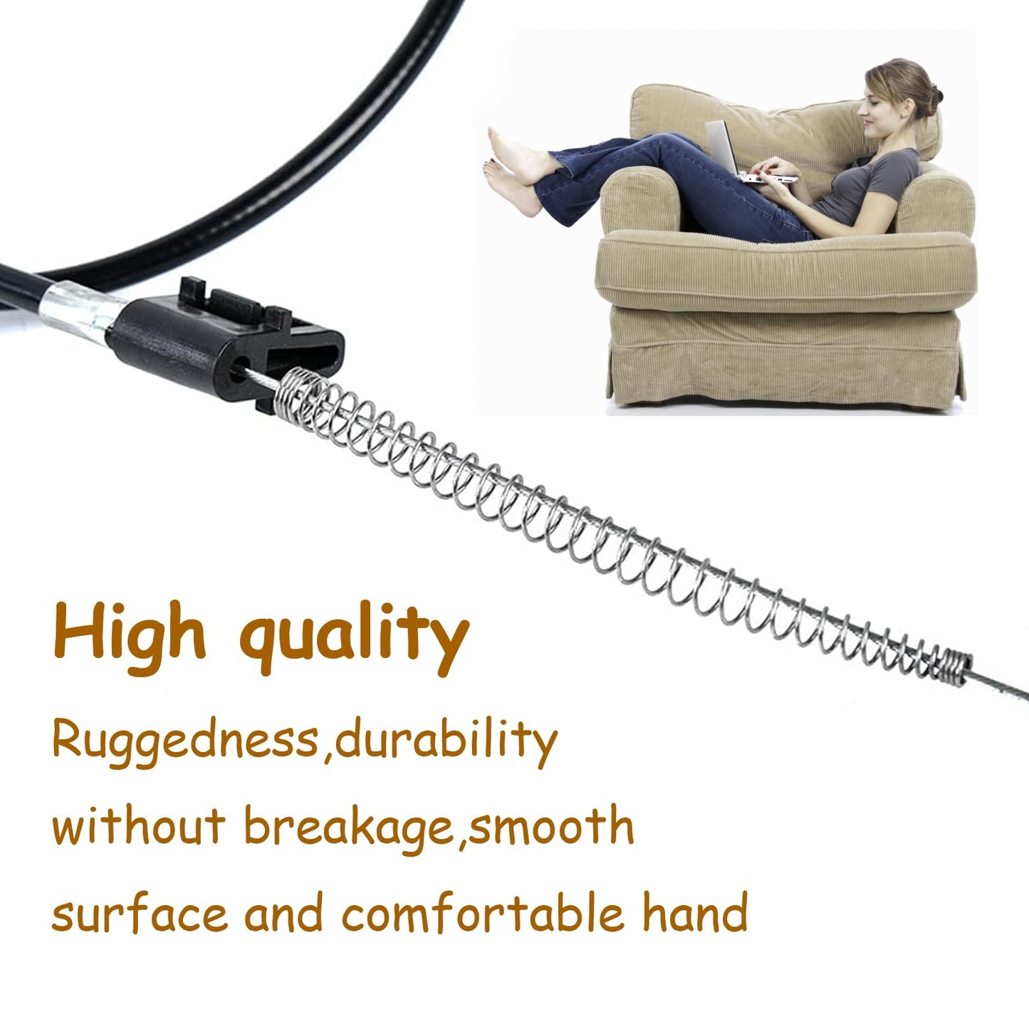 Sofa Metal Recliner Cable,Metal Recliner Chair Cable Replacement Parts,1Pcs