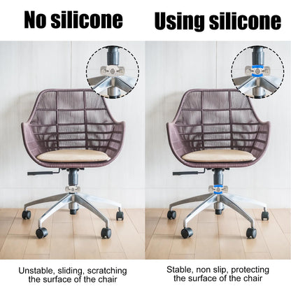 NICENEEDED 2 Pcs Fix Sinking Office Chair, Stainless Steel Office Chair for Stop Sinking