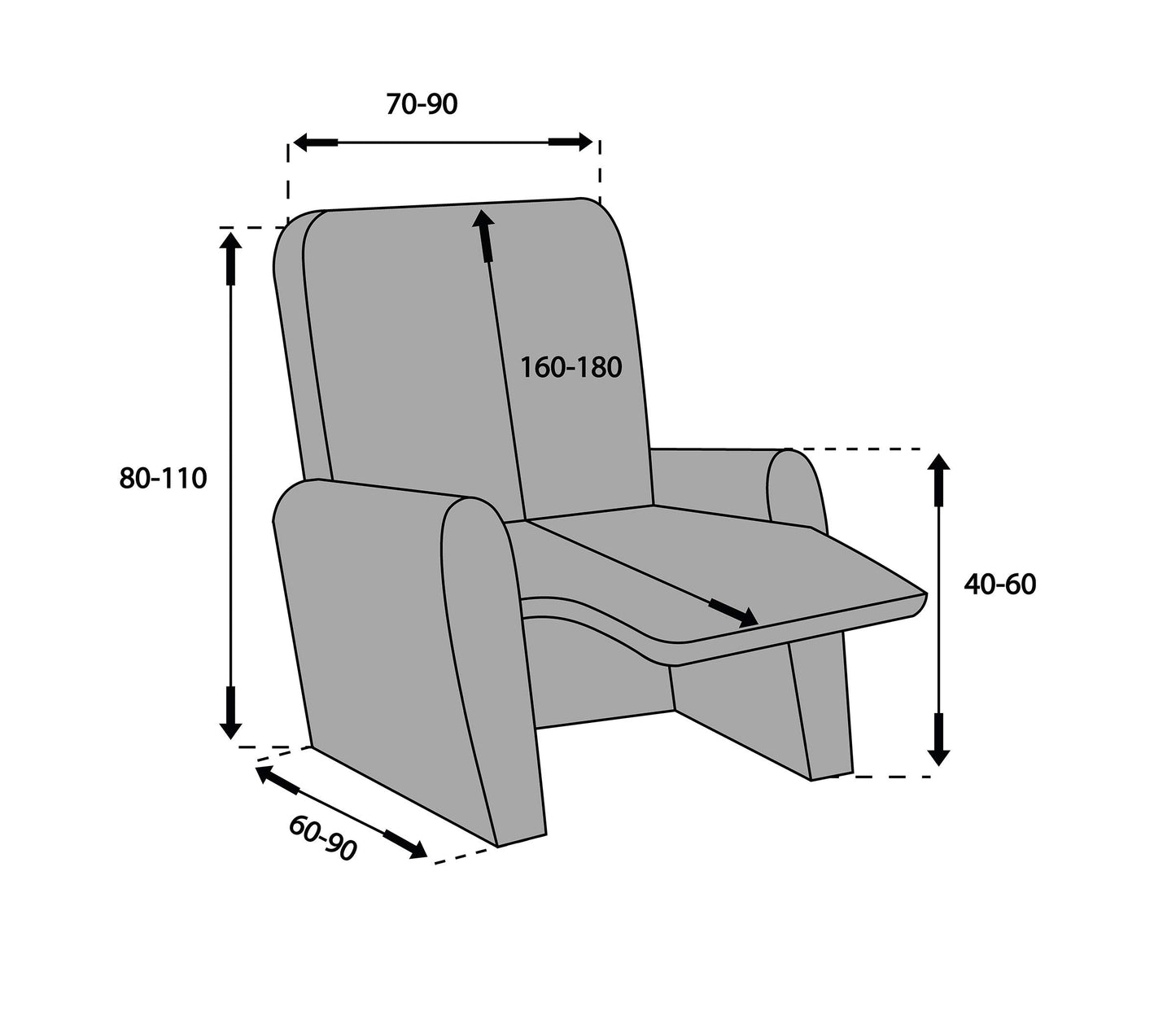 Martina Home Relax Armchair Cover RELAX COMPLETA Mustard