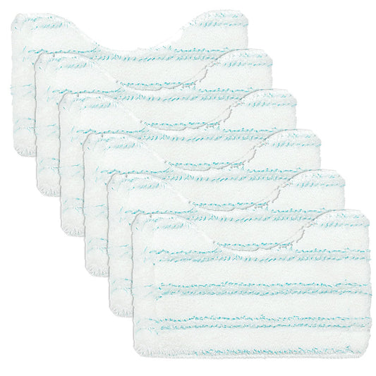 ANBOO Set of 6 Replacement Cover Bath Cleaner Microfibre Tile Wiper for Leifheit Bathroom Wiper Micro Duo Telescope, Bath Wiper for Leifheit