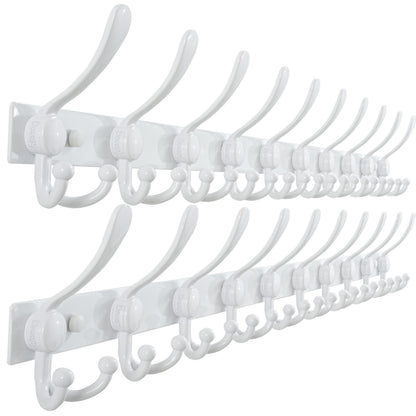 Dseap Coat Rack Wall Mount 94cm, Heavy Duty 2.5mm Base vs Flimsy 1mm, Double-Thick Solid Anti-Snap Hooks