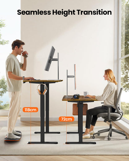 ErGear Electric Standing Desk 120 x 60cm 4 Memory with Splice Board
