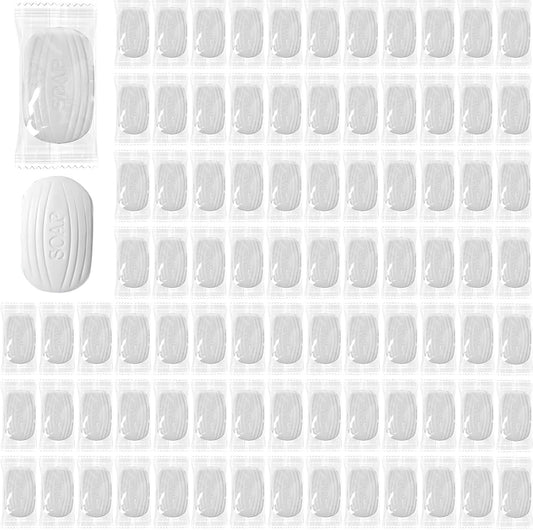 200 Pcs Travel Bar Soap 0.35 oz Mini Soap Bars Individually Wrapped Hotel Small Soap Bars Face and Body Amenities Toiletries for Inns and Hotels
