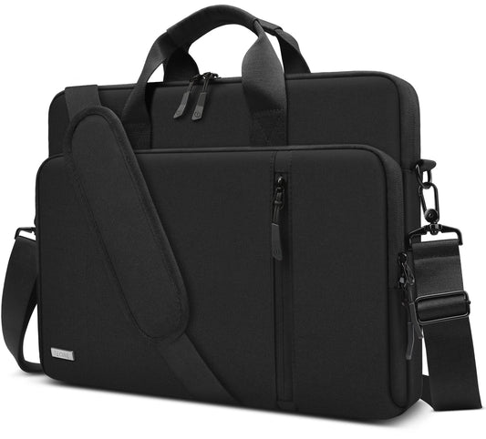 TECOOL 15.6 16 Inch Laptop Bag, 360 Protective Case Messenger Bag Computer Sleeve with Shoulder Strap Waterproof Briefcase for 15.6 16 Inch Acer ASUS