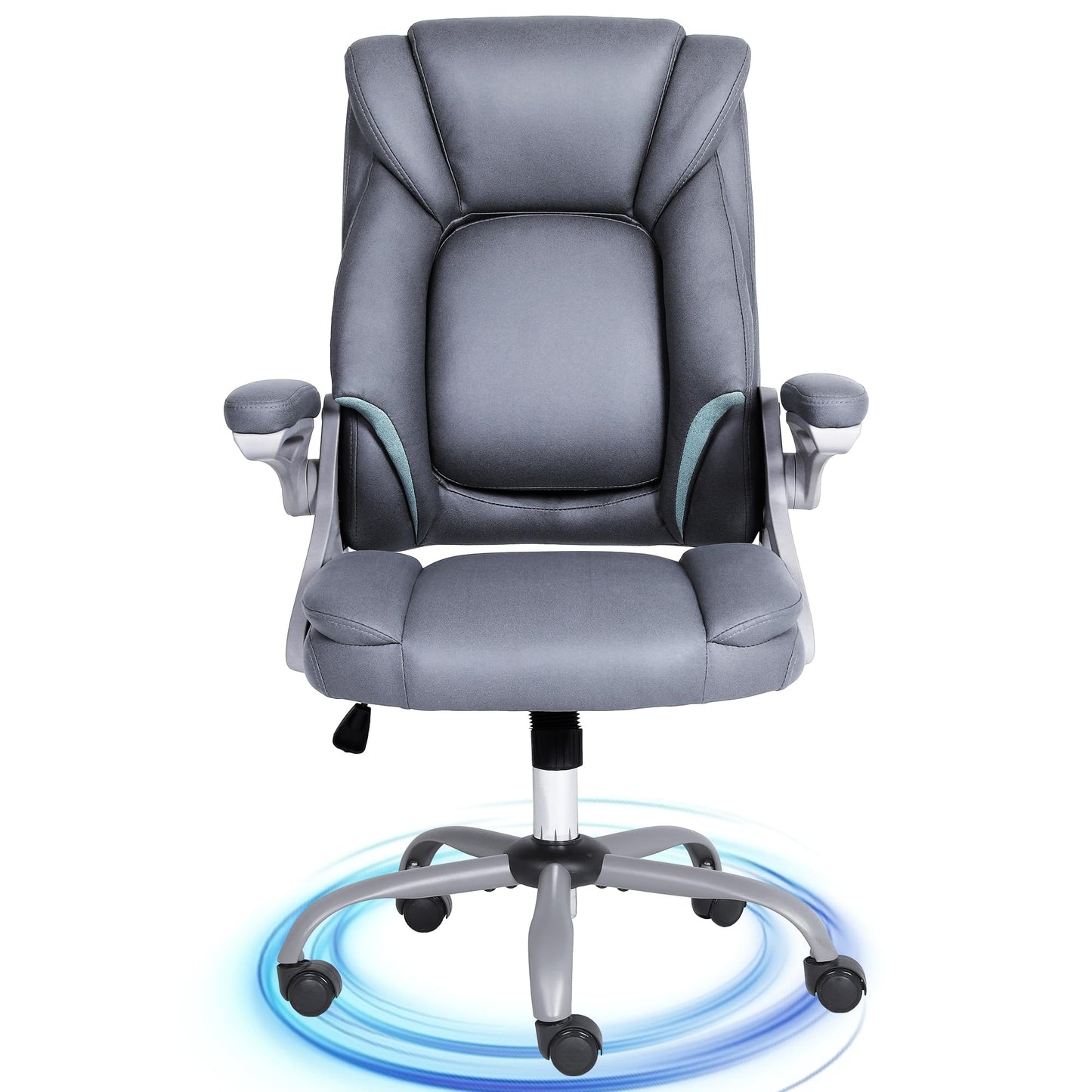 CHI ENERGY Executive Office Chair, Ergonomic Desk Chair with Padded Flip-up Armrests and Cushion
