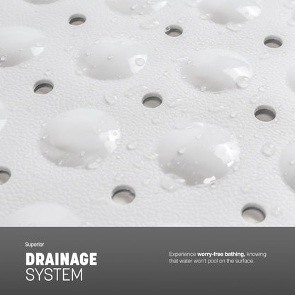 KEPLIN Premium Non-Slip Bath Mat - 200 Suction Cups, BPA, Latex Free, Mildew Resistant, Machine Washable - Safe