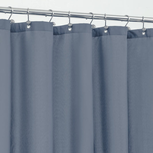 ALYVIA SPRING Blue Fabric Bathroom Curtains, Shower Curtain Liner Waterproof - Soft & Light-Weight Cloth Liner with 3 Magnets, Hotel Quality & Machine