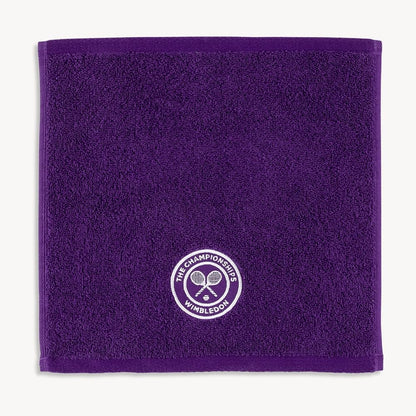 Wimbledon Face Cloths | Pack Of 4 | 30cm x 30cm | Soft Cotton | Official Tennis Championships Merchandise | Classic Colours | 2 Green 2 Purple