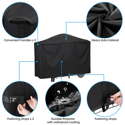 Unicook Grill Cover for Weber Q2000 Q300 Q3000 Q3200 Series Grills, Compared to Weber 7112, Heavy Duty Waterproof Full Length BBQ Grill Cover 57 Inch,