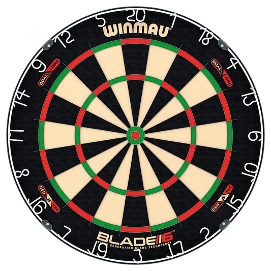 WINMAU Darts Blade 6 Dual Core Professional Dartboard with Official tournament specifications | Endorsed by the PDC