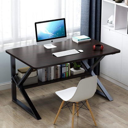 100cm Computer Desk with Bookshelf, Black Willow, Home Office Desk