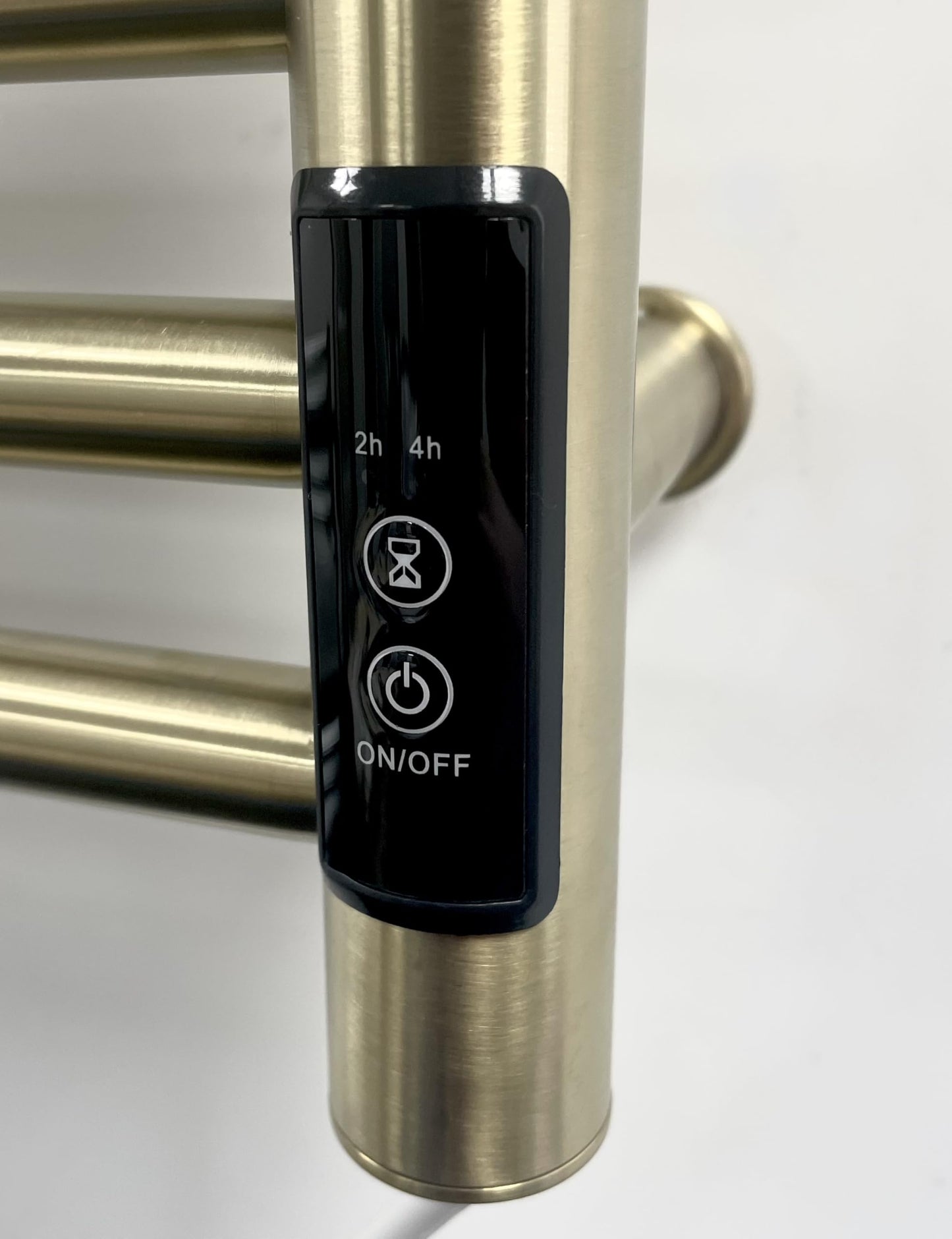 Manissa Siena Brushed Brass Electric Heated Towel Rail 400mm W x 1000mm H
