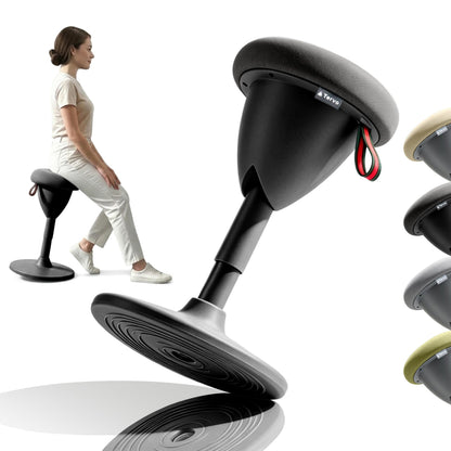 Tervo Model W - Wobble Stool - Ergonomic Standing Desk Chair - Sit Active