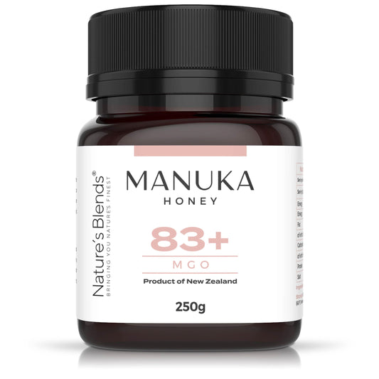 Nature's Blends Raw Manuka Honey MGO 83+ | Authentic New Zealand Manuka Honey | Naturally Rich, Smooth & Pure | Supports Immunity, Digestion & Daily