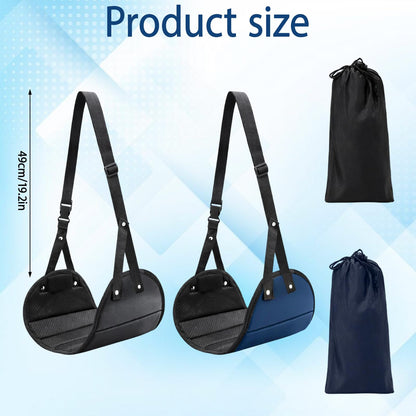 Foot Hammock for Flight, Airplane Foot Rest and Leg Hammock for Long Haul Flight, Portable Plane Essentials with Storage Bag