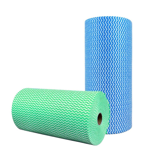 SUZZYVINE J Cloth RollCleaning Cloth RollSoft and Quick-Drying can Be Used Repeatedly BlueGreen