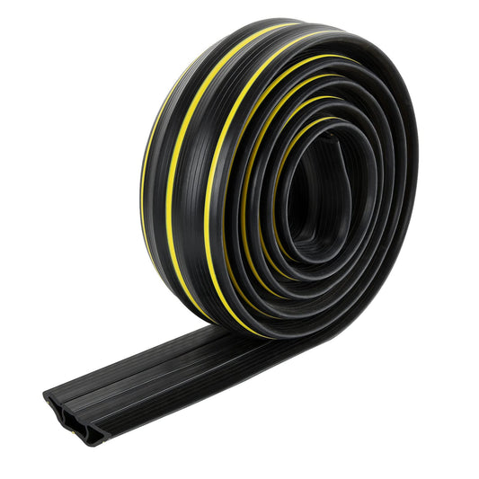 AKOLAFE Cable Protector 3M Floor Cable Cover, 10FT PVC Wire Protector Wire Covers for Cables, Floor Cable Tidy 3 Cord Channels Cable Covers for Wires,