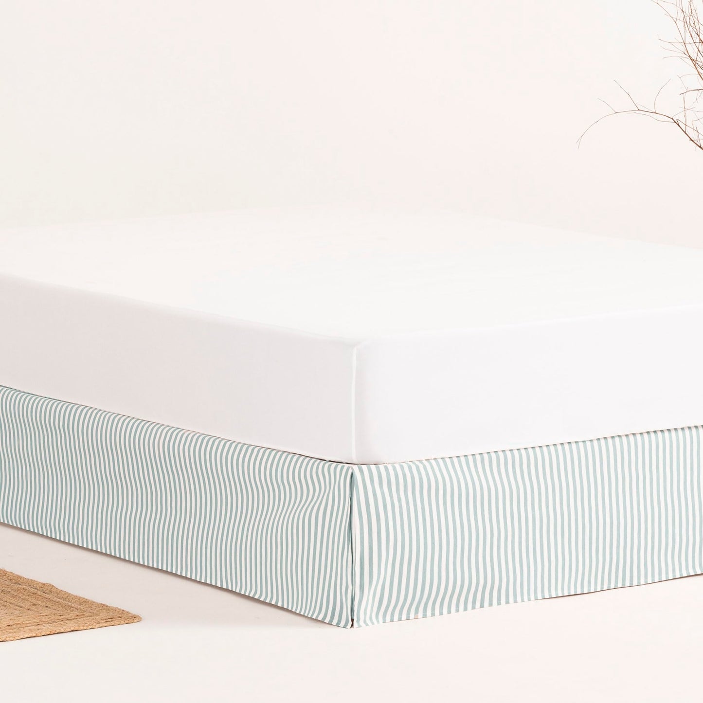 Bed Cover 105 x 190/200 cm Bed Base Cover 105 cm – Water Stripes