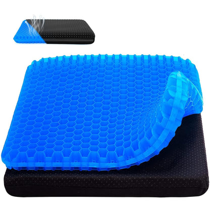 Jiangshun Gel Seat Cushion & Pressure Relief Pad – Double Layer Honeycomb