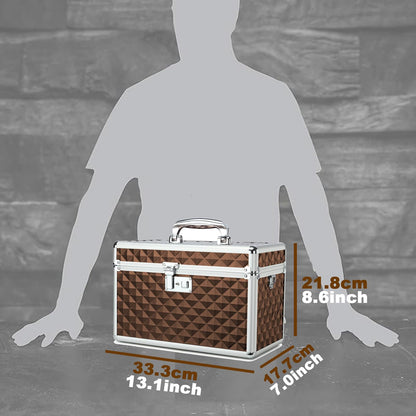 HEWEI WORKS Medication LockBox with Key, Lockable Medicine Storage Box, Security Lock Box, Medical Organizer