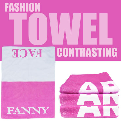 Gadgetking FANNY FACE TOWEL wipes Ladies Gift For Her Birthday Mum Girlfriend Wife Novelty Rude Funny Womens 40TH 50TH 50TH Adult Christmas Stocking